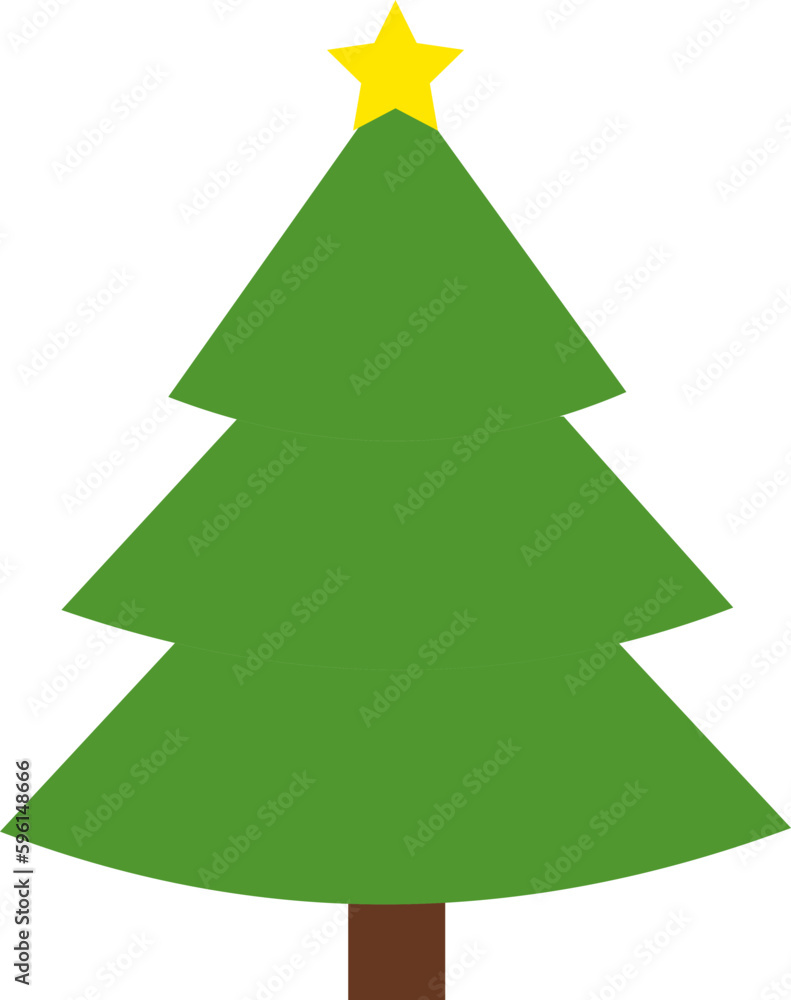 Christmas tree icon, flat vector illustration. Christmas and New Year holidays symbol, decoration. Christmas tree icon, flat vector illustration. Christmas and New Year holidays symbol, decoration.