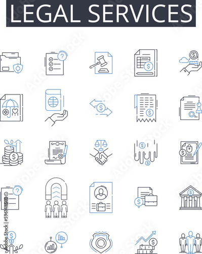 Legal services line icons collection. Infants, Children, Adolescents, Vaccines, Development, Neonates, Growth vector and linear illustration. Infections,Immunizations,Newborns outline signs set