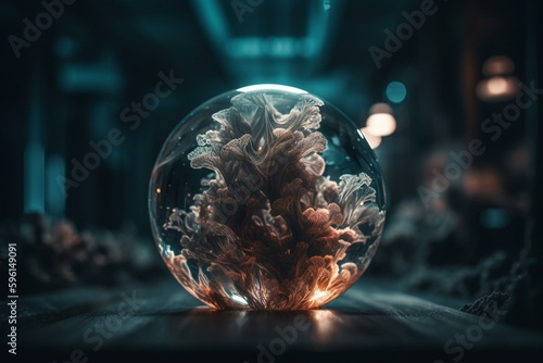 Design element's vitality. Generative AI Fototapeta