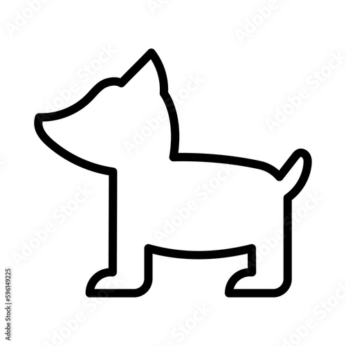 Icono de perro. Mascota. Ilustración vectorial