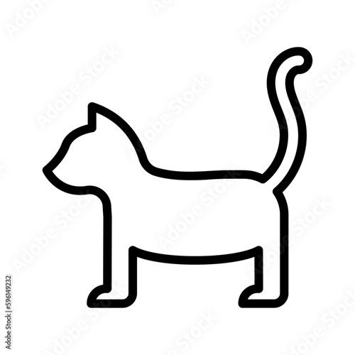 Icono de gato. Mascota. Ilustración vectorial