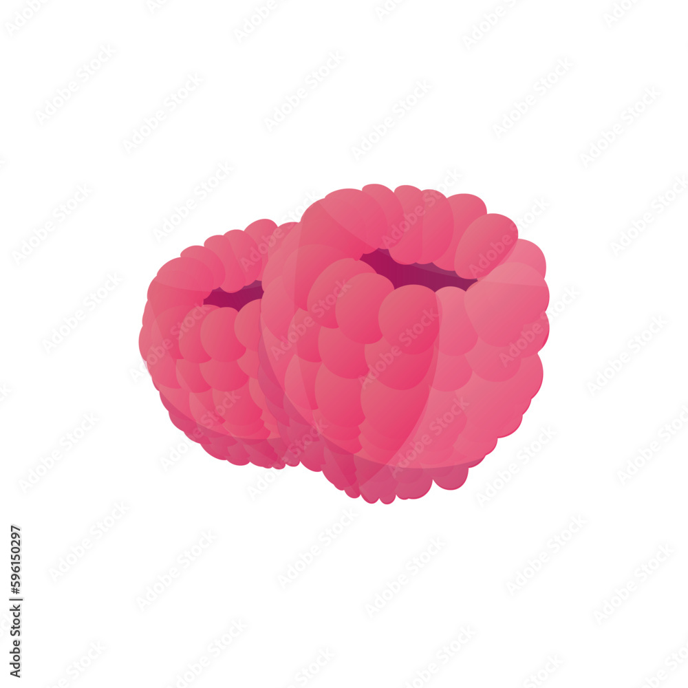 Ripe raspberries on white background Ripe raspberries on white background