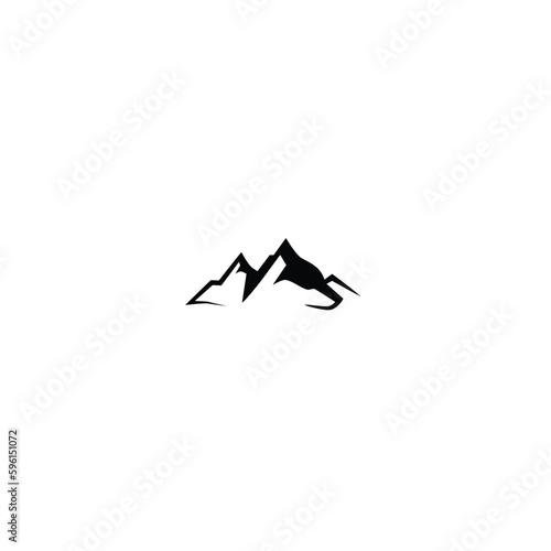 Strong mountain with face dog logo for business  vector  icon  symbol  illustration  background  emblem  mascot  dog  mountain  face  head  strong  forest  beautiful  animal  wildlife  logo  design