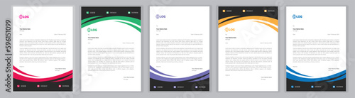 New Corporate And Creative Professional Business Elegant,Modern letterhead template design in minimalist style a4