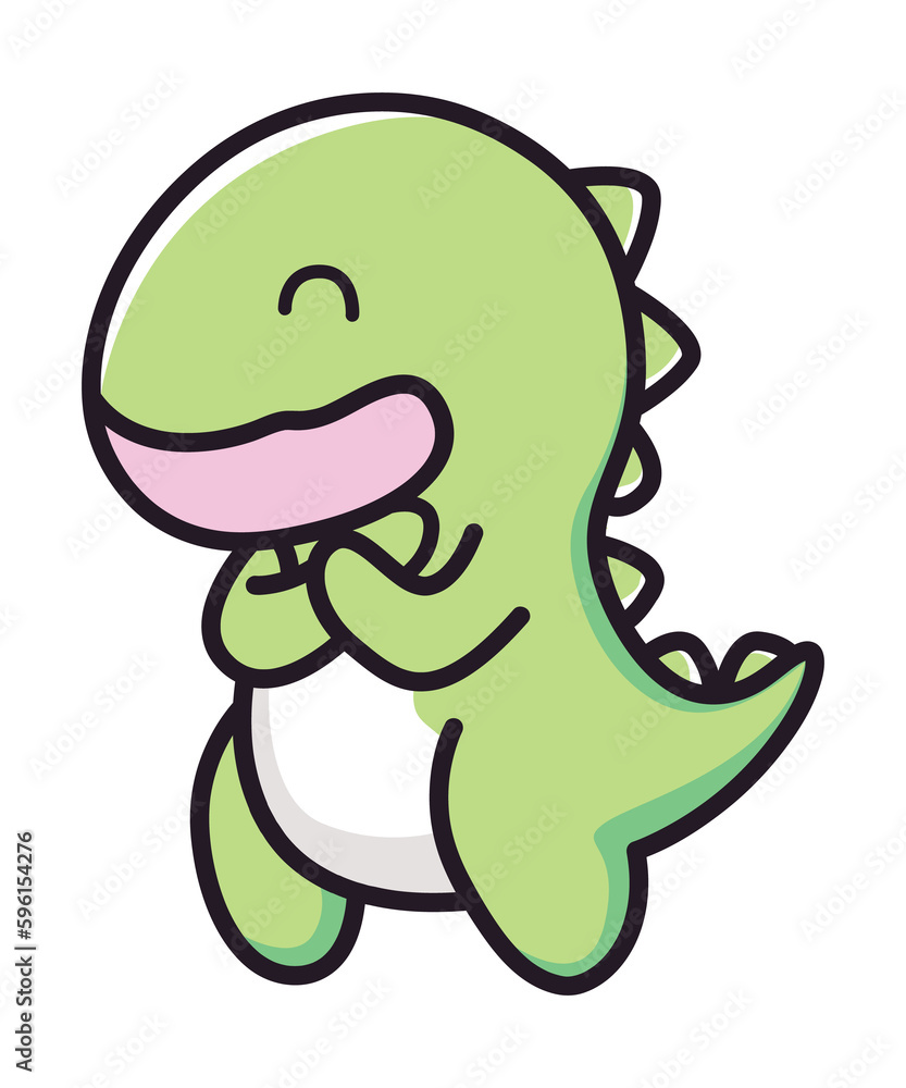 Obraz premium Cute T rex Dinosaur Cartoon