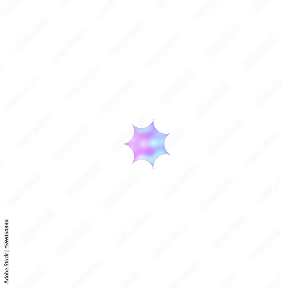 Obraz premium y2k star element