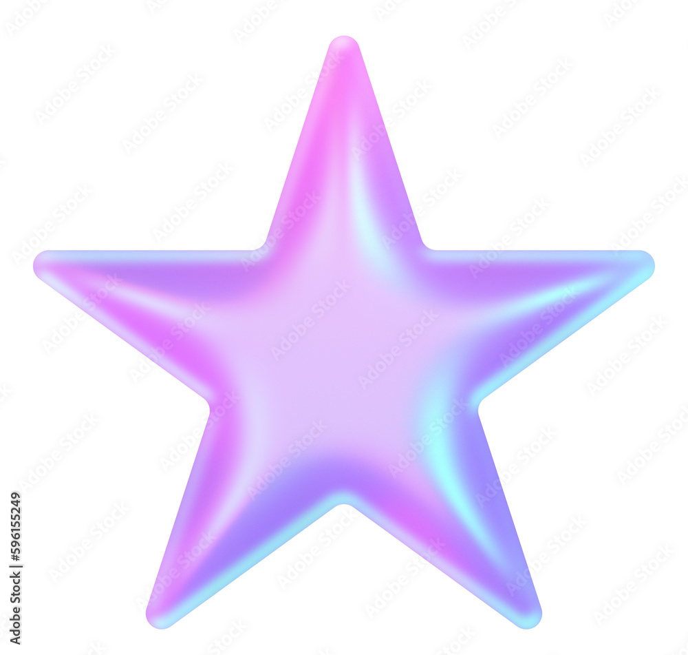 Obraz premium y2k star element