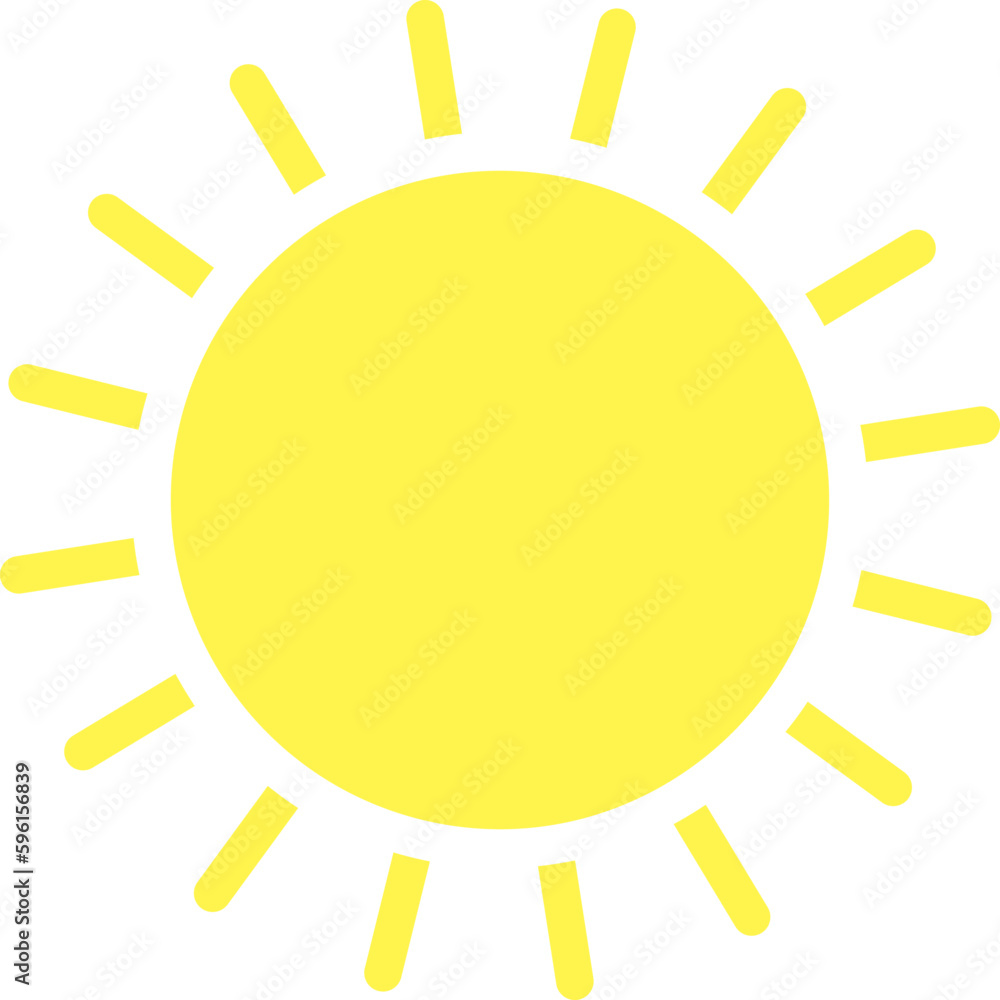 Sun Icon. Weather forecast icon.