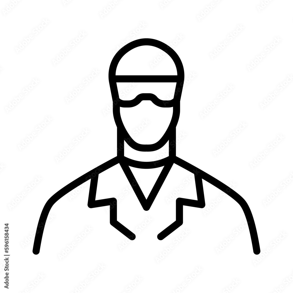 Icono de científico. Concepto de ciencia. Ilustración vectorial Icono de científico. Concepto de ciencia. Ilustración vectorial