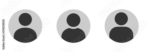 Profile icons. Avatar vector icons. People flat style vector signs