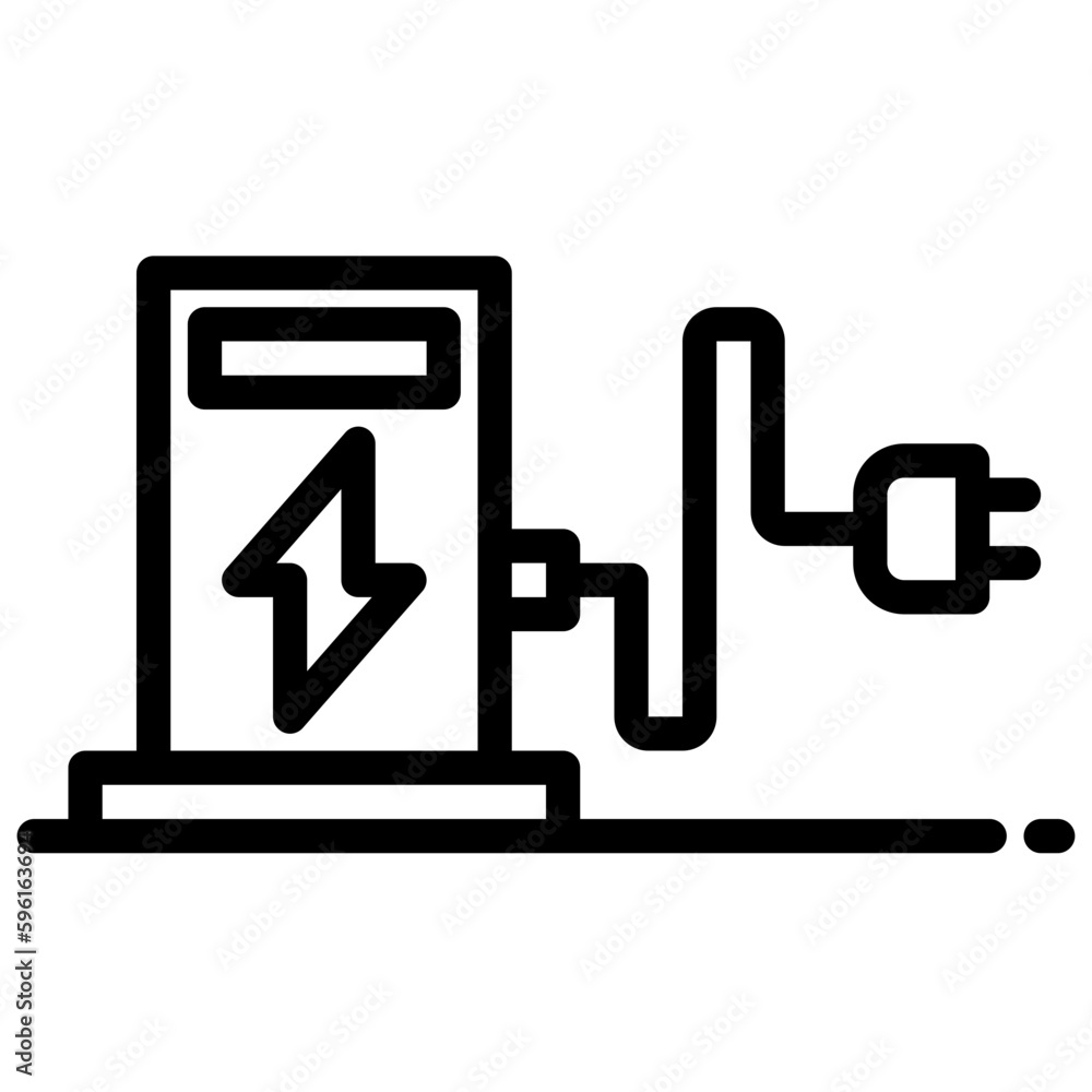 Fuel station outline icon Fuel station outline icon