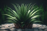 3D rendered plant in isometric view. Generative AI