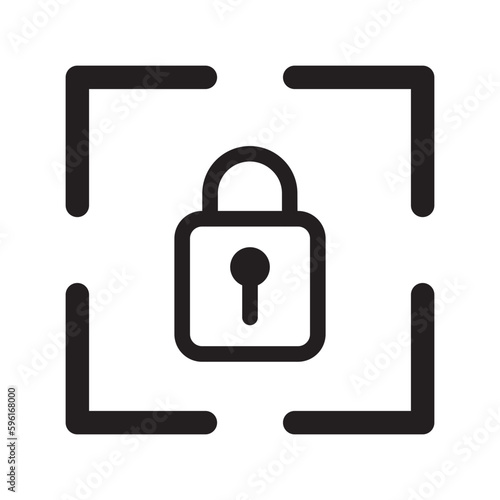 key lock unlock vector icon screen