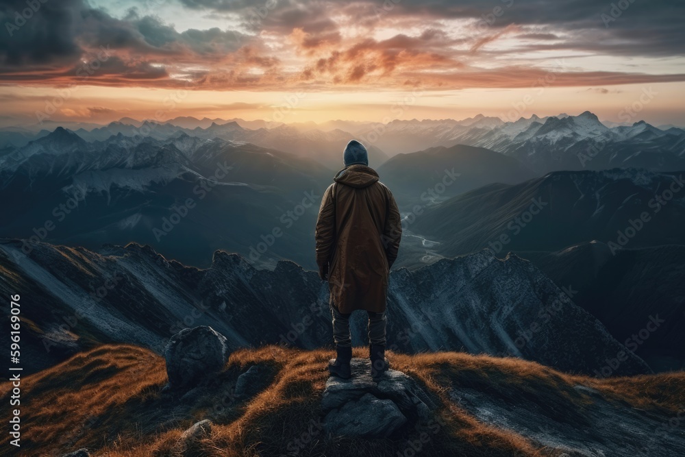 Fototapeta premium Chasing the sunset, amazing landscape views