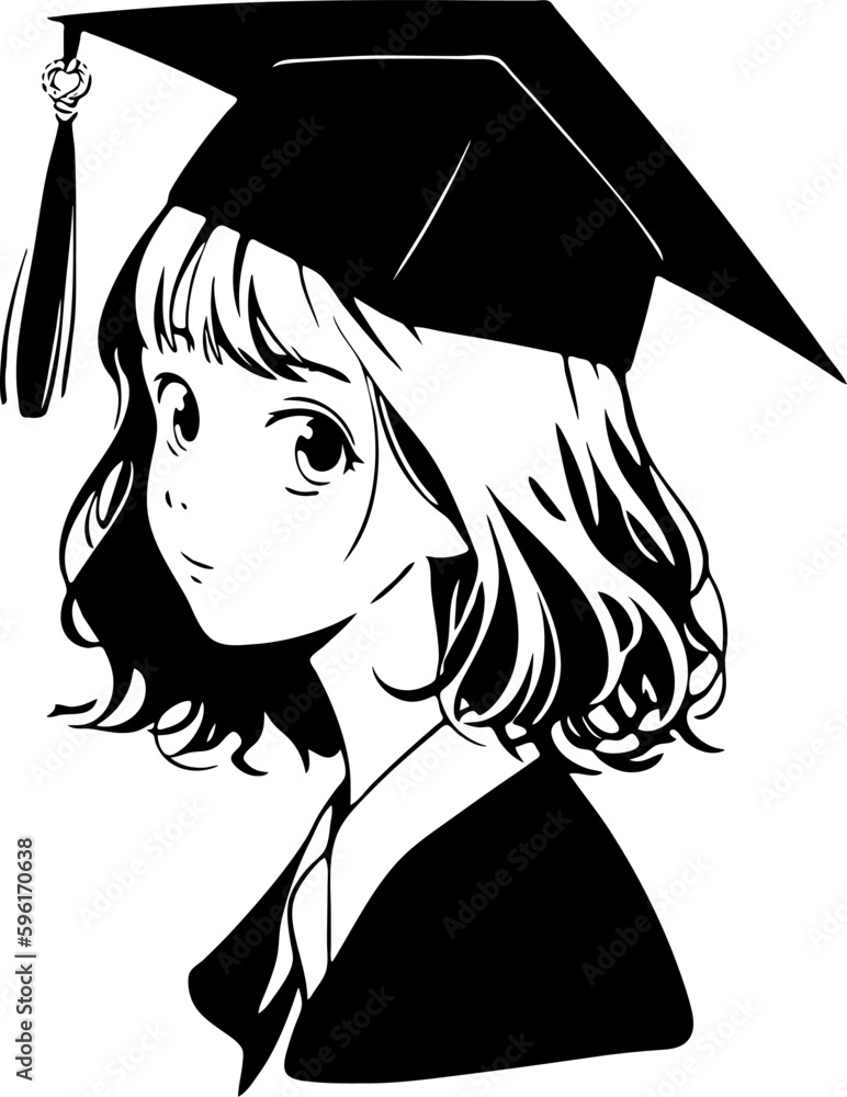 Anime Thick Painted Graduation Season Kids Illustration Png PNG Image And  Clipart Image For Free Download - Lovepik | 401364198