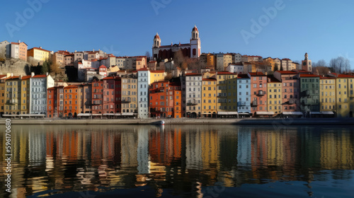 Passau. Breathtaking travel destination place. Generative AI