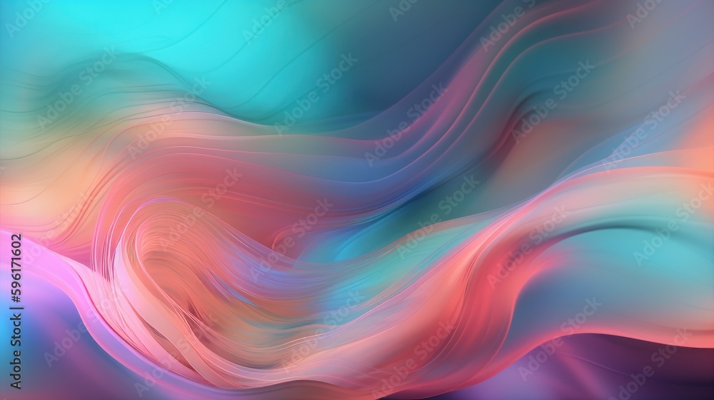 Pastel colored holographic abstract background. Flow, wavy and Curve style. Pastel colored holographic abstract background. Flow, wavy and Curve style.