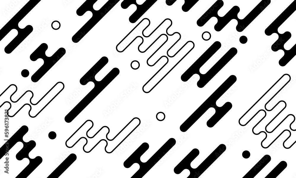 Abstract liquid shape black and white template banner with gradient color dot technology background Design with vector design Abstract liquid shape black and white template banner with gradient color dot technology background Design with vector design