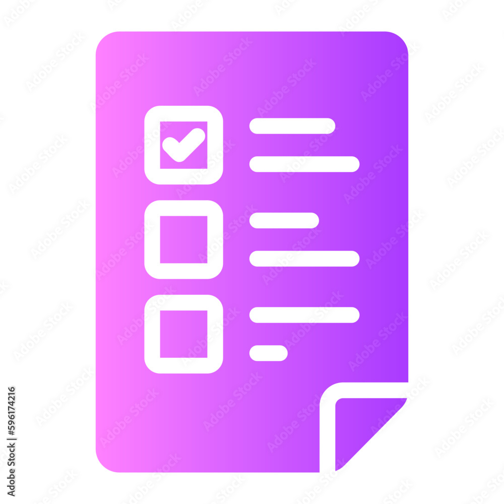 checklist gradient icon checklist gradient icon
