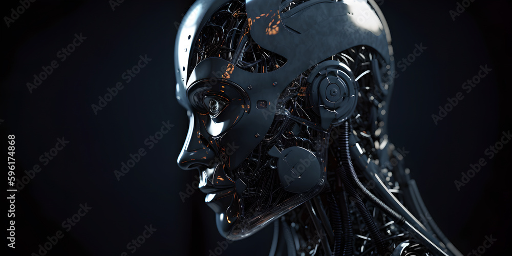 ai robot cyborg face ai robot cyborg face