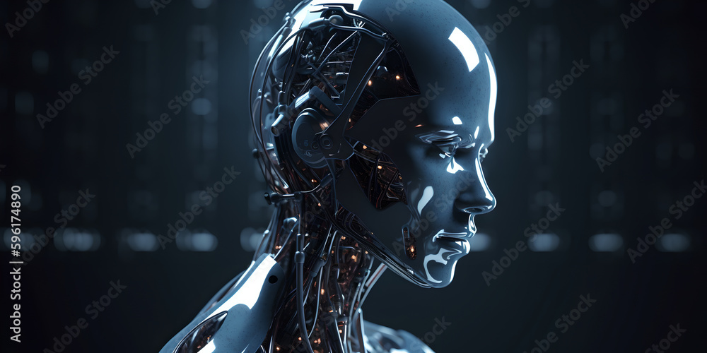 ai robot cyborg face ai robot cyborg face