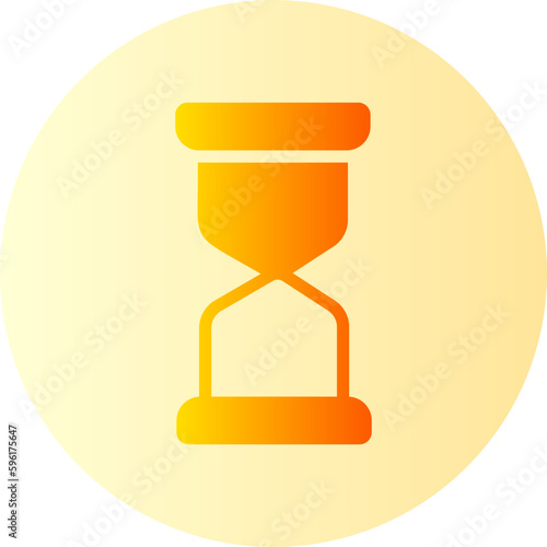 hourglass gradient icon