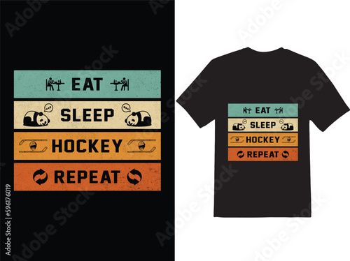 Hockey t-shirt design or Hockey poster design Hockey quotes and typography Hockey design.