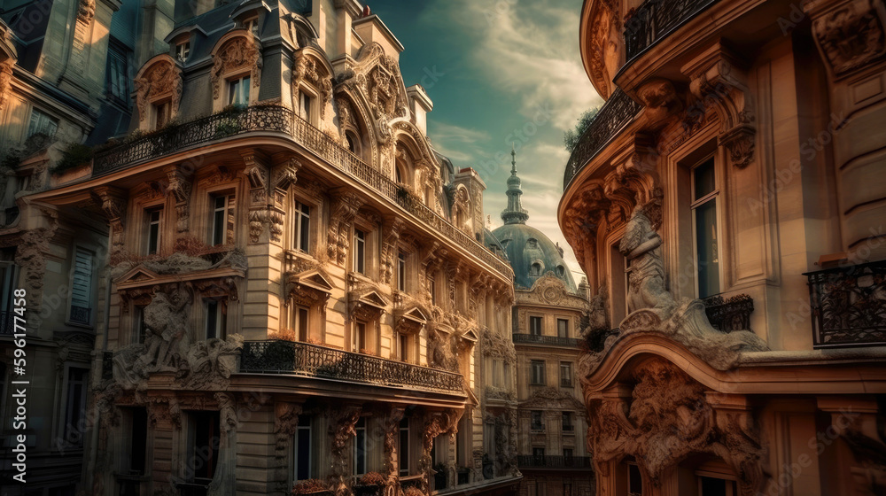 France. Breathtaking travel destination place. Generative AI