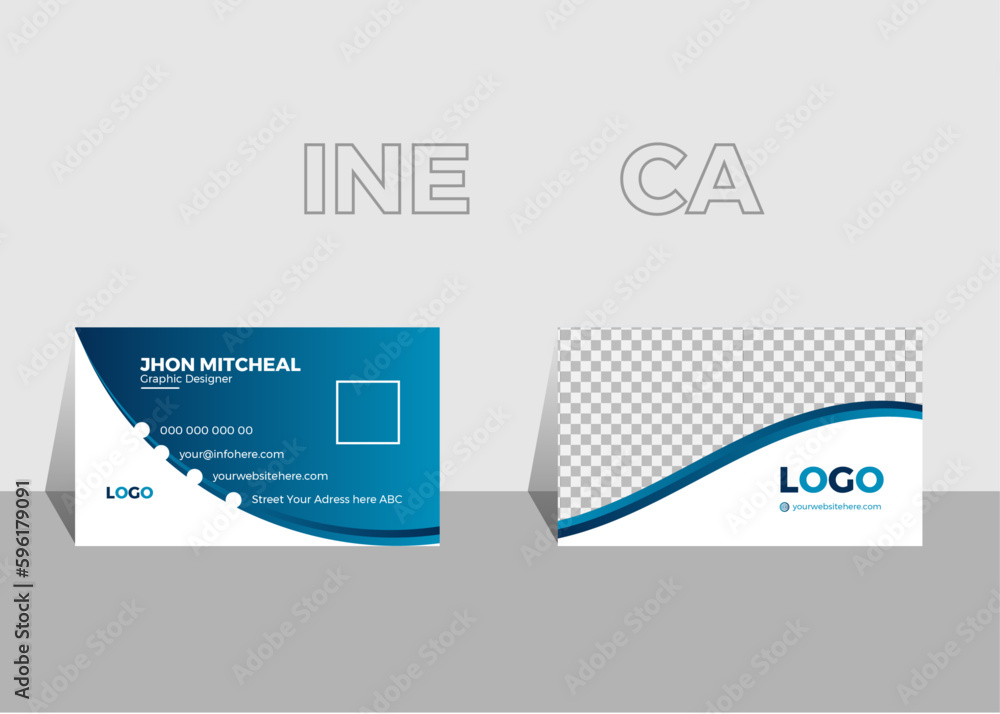 Modern gradient business card design. Modern business card template gradient colors. Flat design vector abstract creative Modern gradient business card design. Modern business card template gradient colors. Flat design vector abstract creative