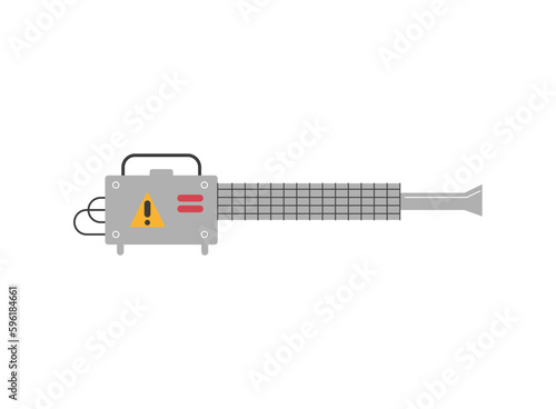 Pest extermination tool, spray with poison against insects - flat vector illustration isolated on white background.