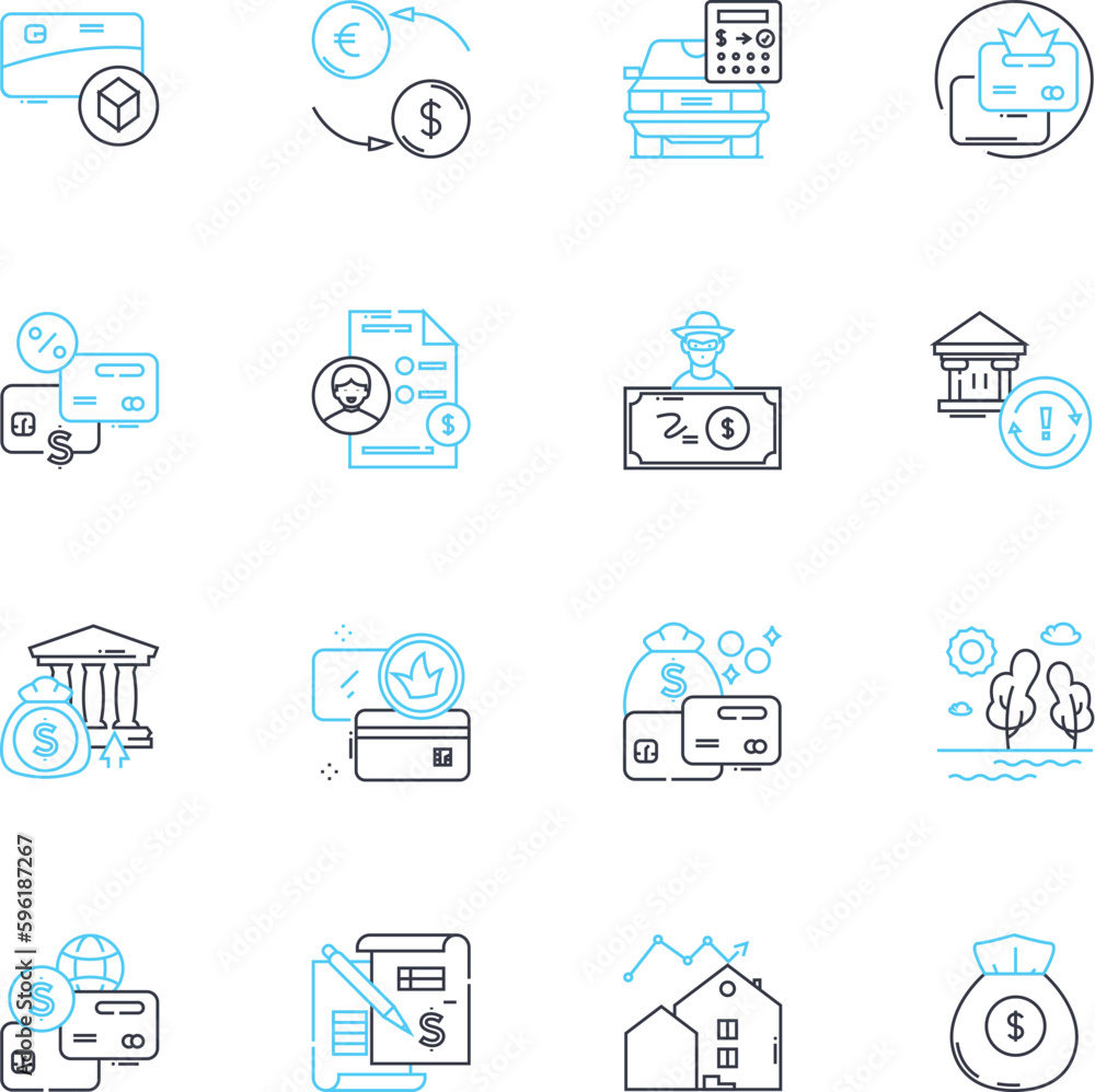 Financial returns linear icons set. Profit, Yield, Gain, Income, Earnings, Return, Dividend line vector and concept signs. Net,Revenue,ROI outline illustrations Financial returns linear icons set. Profit, Yield, Gain, Income, Earnings, Return, Dividend line vector and concept signs. Net,Revenue,ROI outline illustrations