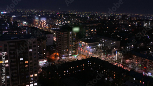 night timelapse Bishkekcity