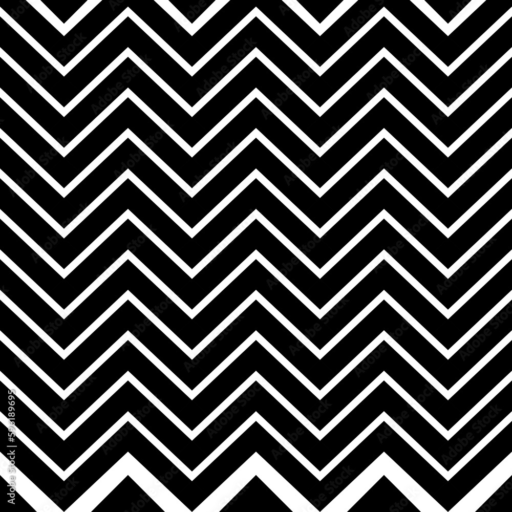 Seamless ZigZag Pattern. Vector Black and White Background. Seamless ZigZag Pattern. Vector Black and White Background.