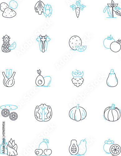 Convenience shop linear icons set. Quick, Easy, Convenient, Snacks, Drinks, Cigarettes, Lottery line vector and concept signs. Candy,Gum,Medicine outline illustrations