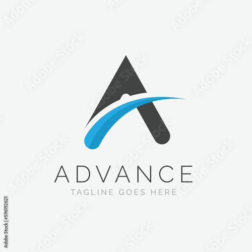 Creative And Unique A Letter Logo Vector Design 