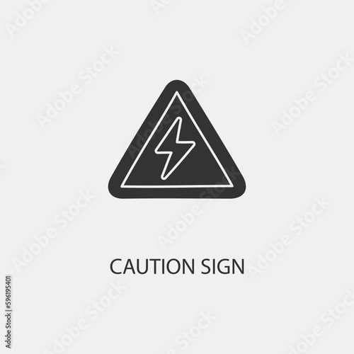 Free Download Caution_sign vector icon illustration sign - GFXLoad