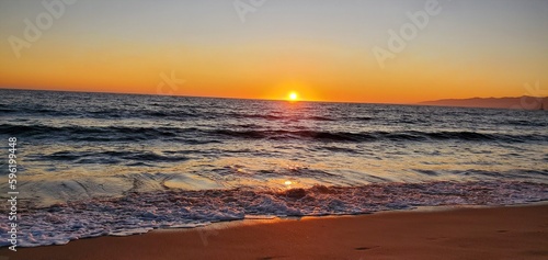 sunset at the beach