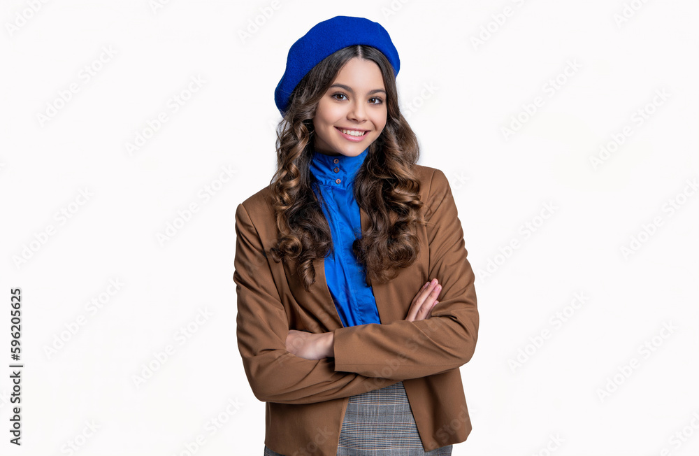 happy stylish caucasian teen girl isolated on white. stylish caucasian teen girl in studio. happy stylish caucasian teen girl isolated on white. stylish caucasian teen girl in studio.