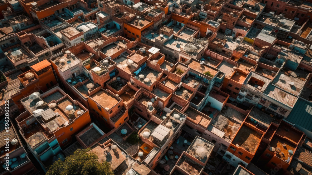 Marrakesh. Breathtaking travel destination place. Generative AI