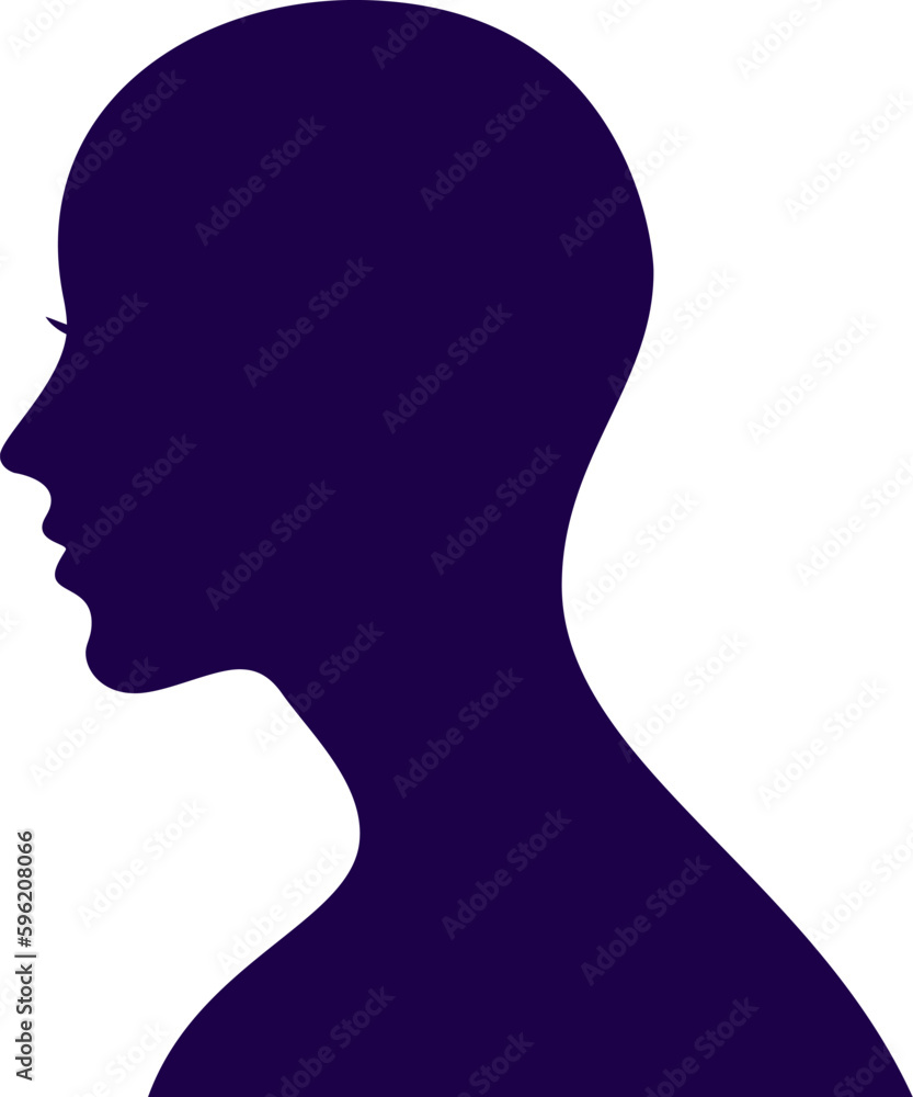Young Woman Profile. Girl silhouette face. Elegant logo. Young Woman Profile. Girl silhouette face. Elegant logo.