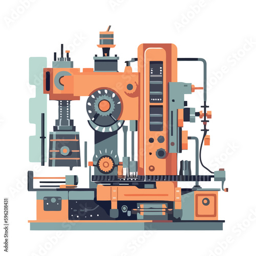 Modern machinery in a steel factory working efficiently
