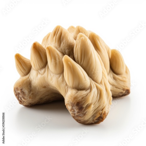 Bear Claw Isolated on White. Generative AI