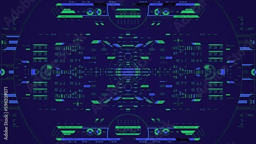 Fantasy Alien Futuristic User Interface GUI