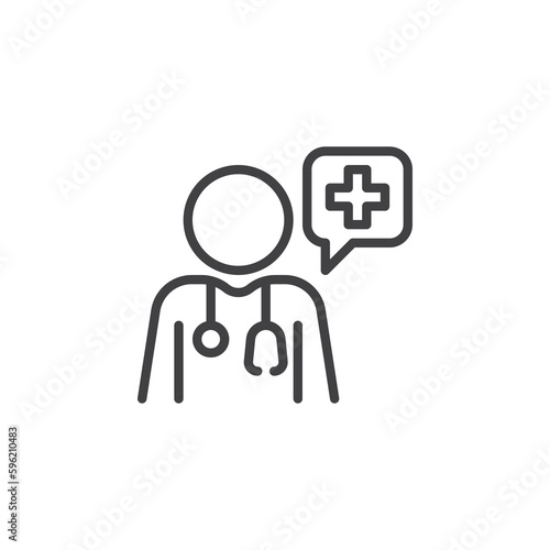 Medical advice line icon