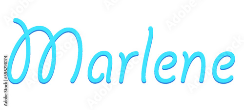 Marlene - light blue color - female name - sparkles - ideal for websites, emails, presentations, greetings, banners, cards, books, t-shirt, sweatshirt, prints

