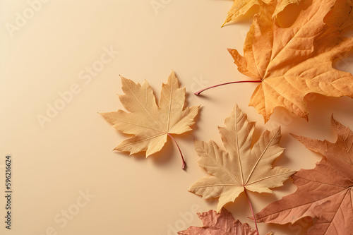 Fall background created with Generative AI technology