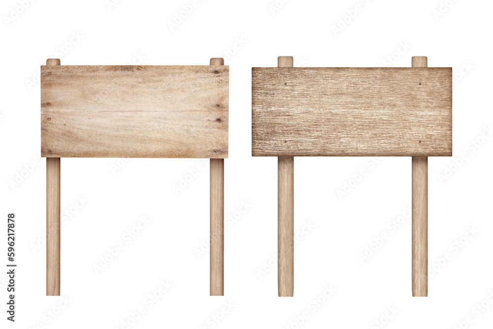 Wooden sign isolated on white background Wooden sign isolated on white background