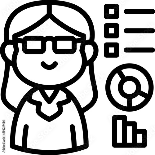 analytical  icon