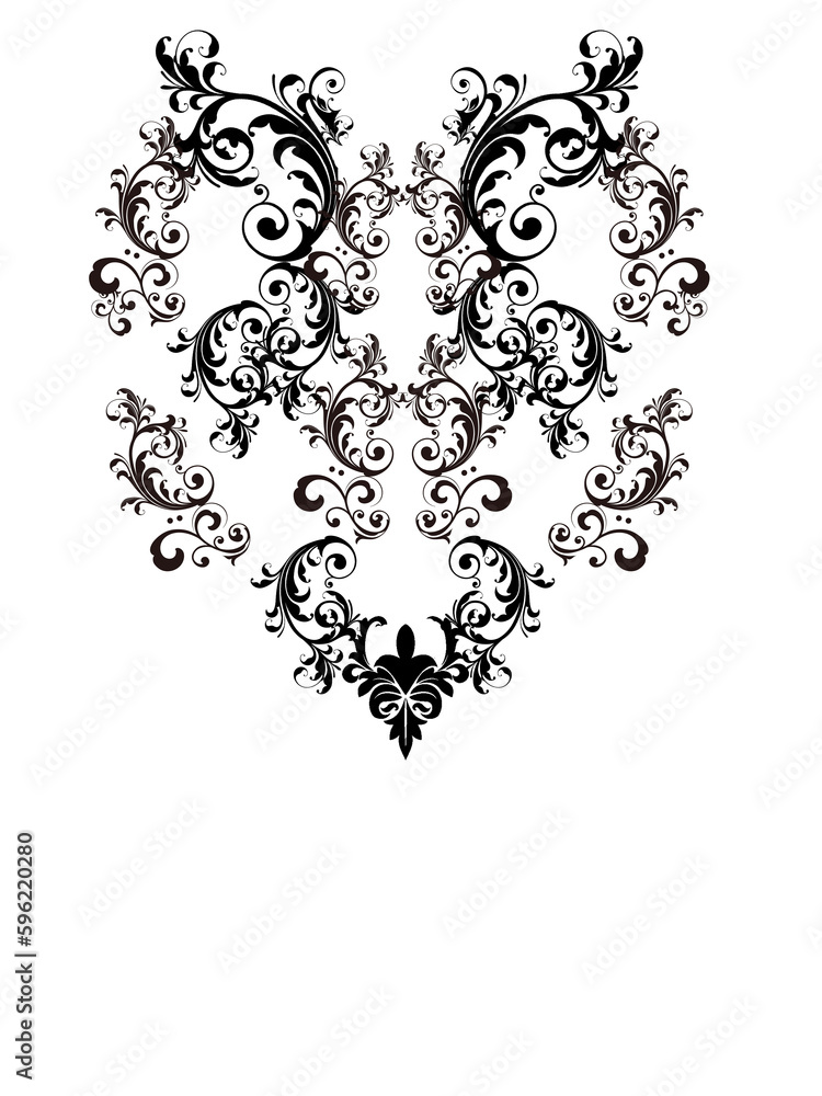 Abstract design print on plain base Abstract design print on plain base