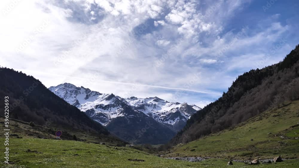 French Pyrenees: Gave de Brousset river, Laruns, France French Pyrenees: Gave de Brousset river, Laruns, France